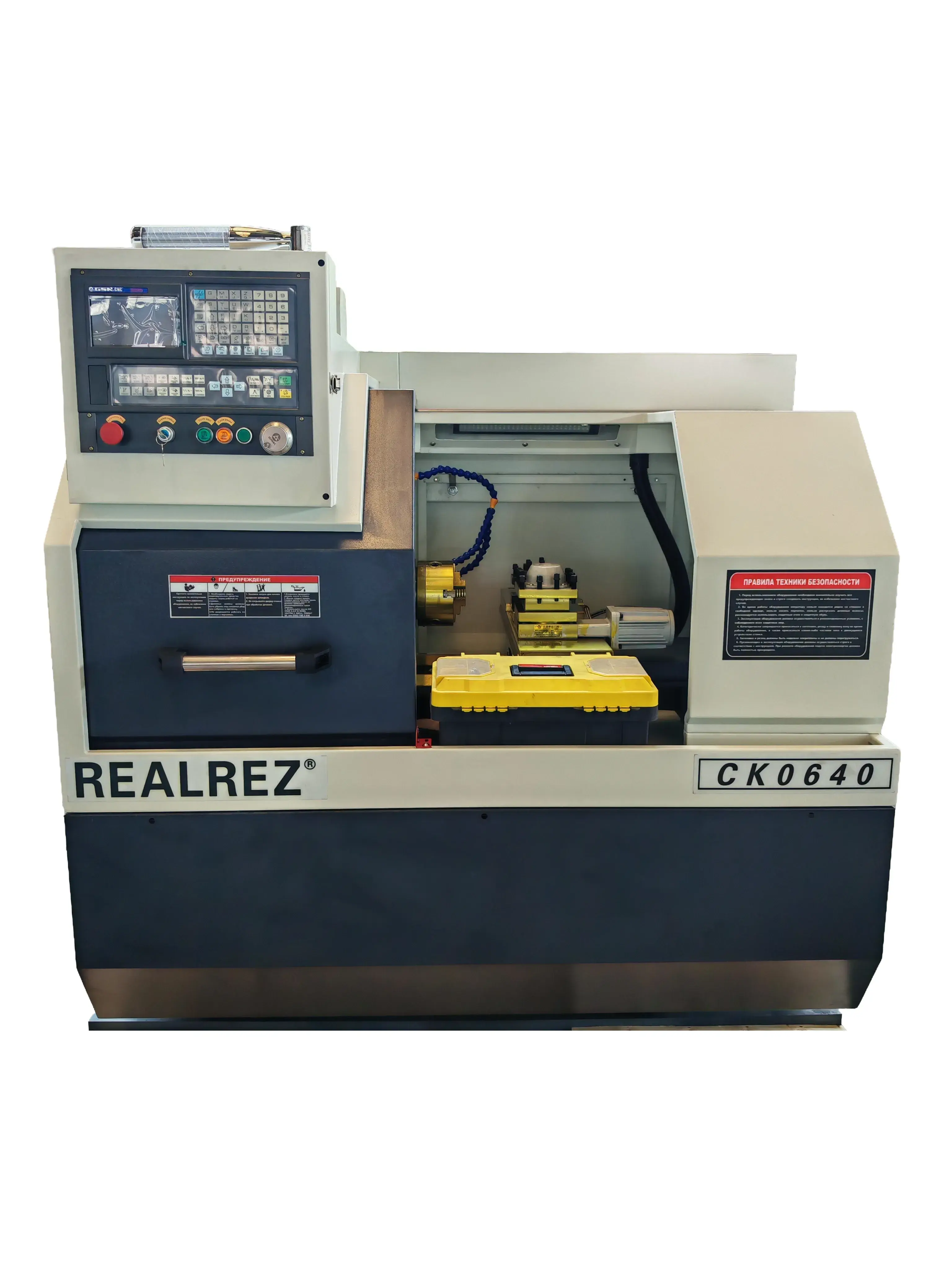 Токарный станок с ЧПУ Realrez СК0640, GSK 928TEa, 3кВт