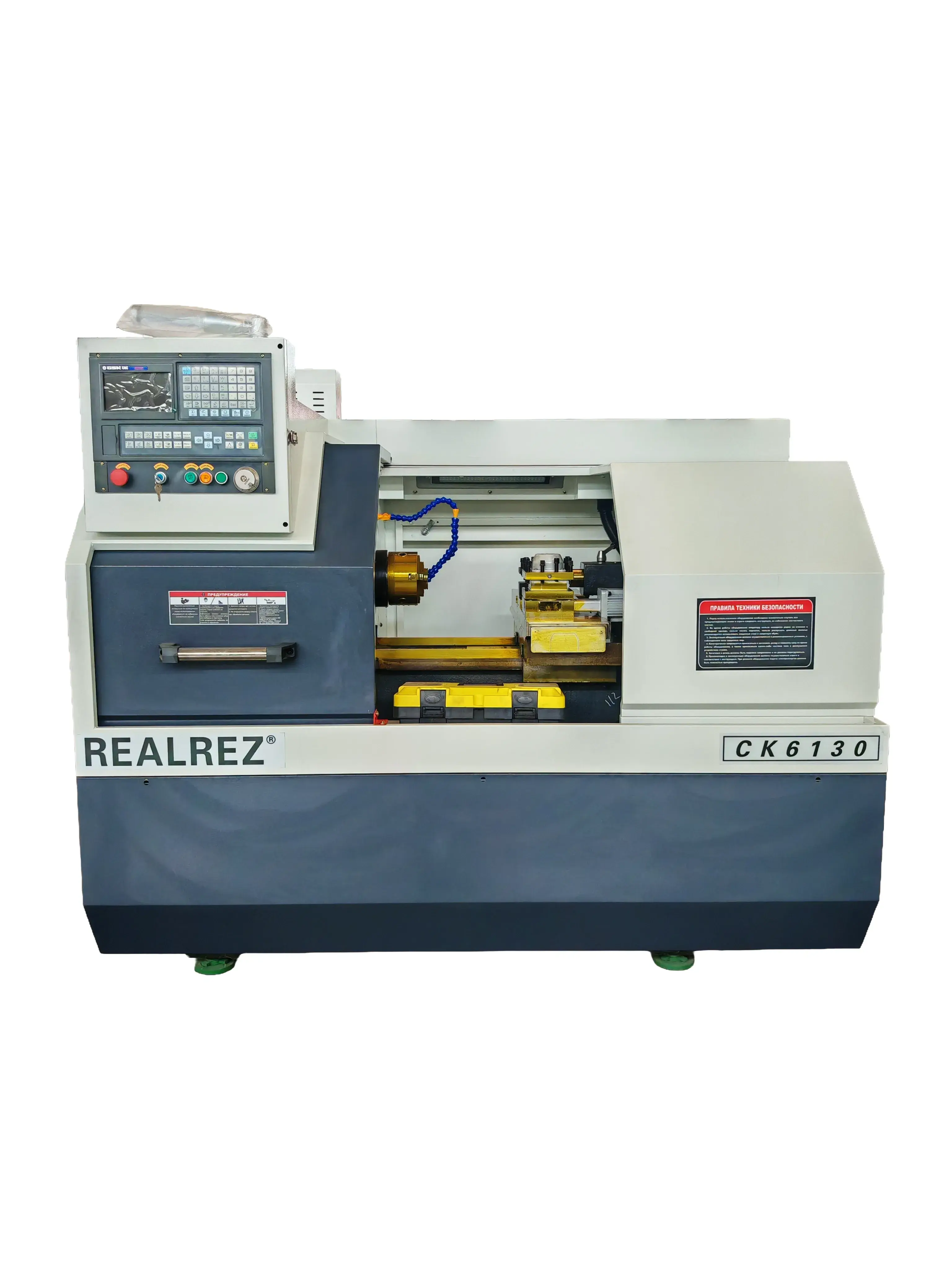 Токарный станок с ЧПУ Realrez CK 6130, GSK 928Tea, 4кВт