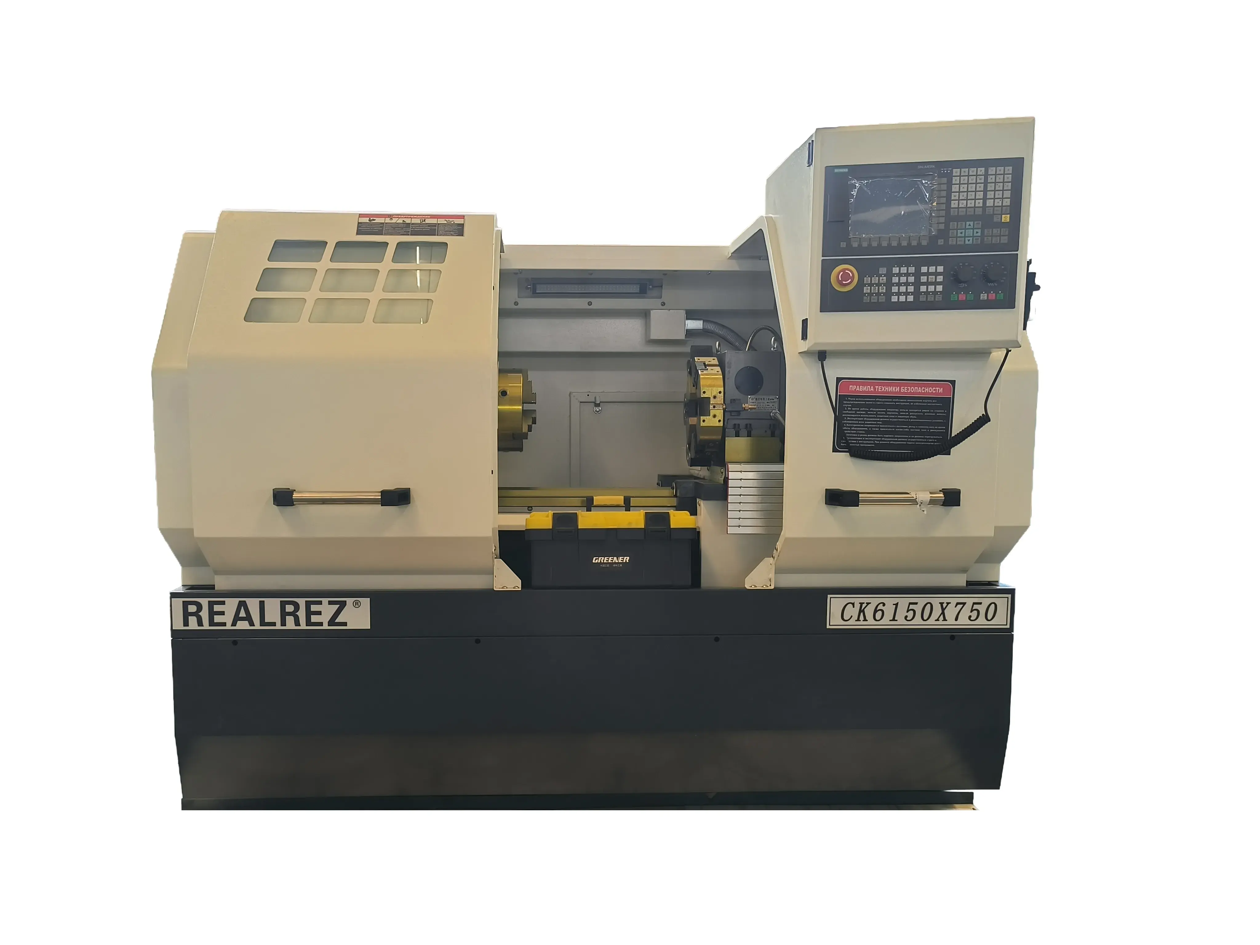 Токарный станок с ЧПУ Realrez CK 6150х750 SAM6, Siemens808D, 11кВт