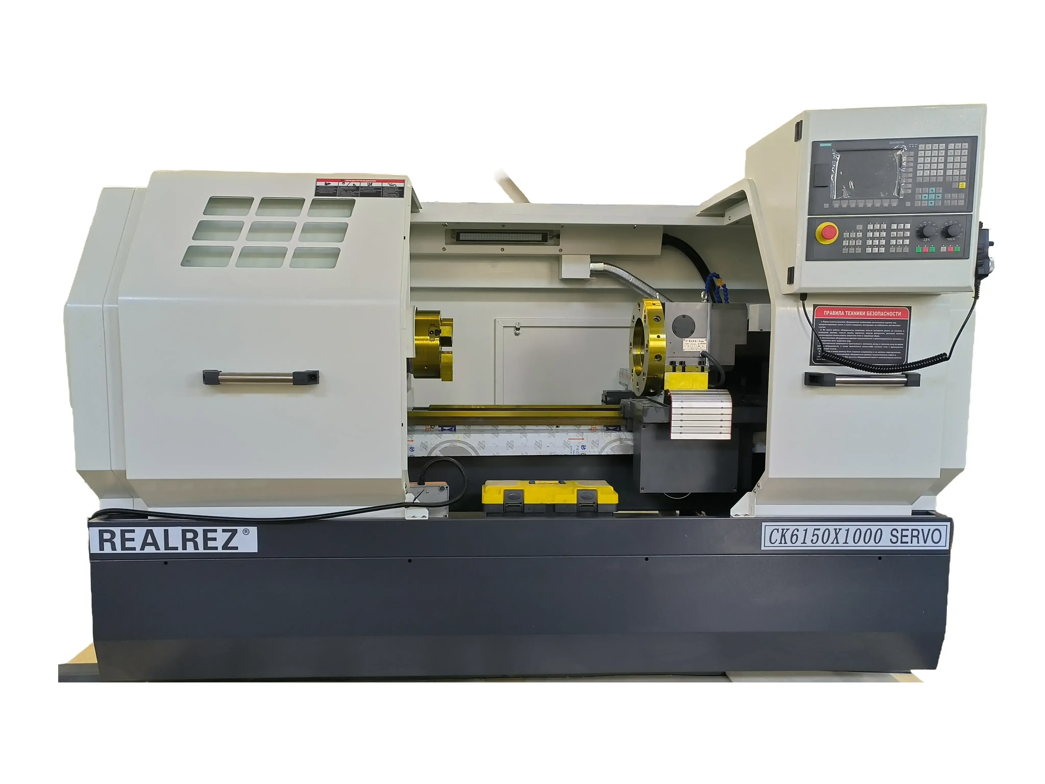 Токарный станок с ЧПУ Realrez CK 6150х1000 SERVO + VDI, Siemens808D, 7.5кВт