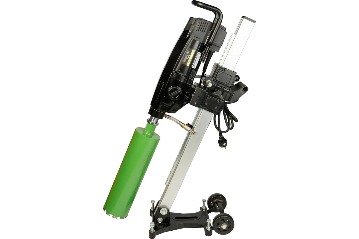 Установка алмазного бурения бетона Diamaster Pro S-250A с наклонной стойкой D-255A, 3080Вт