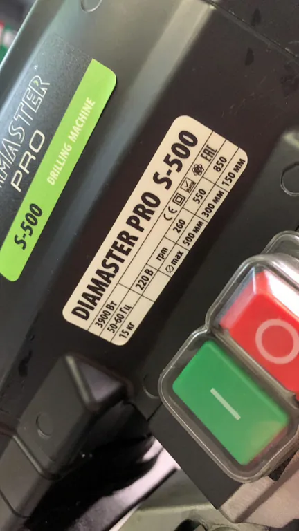 Установка алмазного бурения Diamaster PRO S-500A LCD ModulDrill с наклонной стойкой