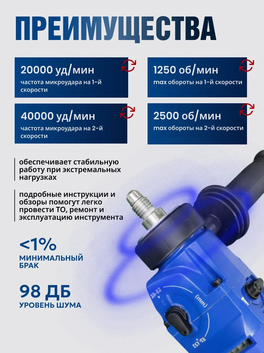 Алмазная дрель KEOS KS-158 Pulsar с микроударом, 1800Вт, 158мм 