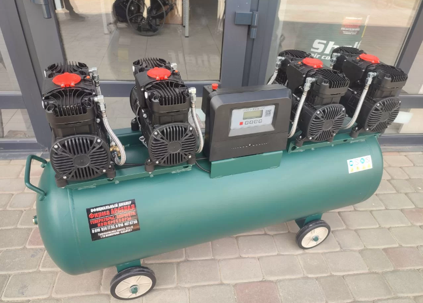 Компрессор безмасляный Shelf SYW1500, 4х1.1кВт, 8 бар, 880 л/мин