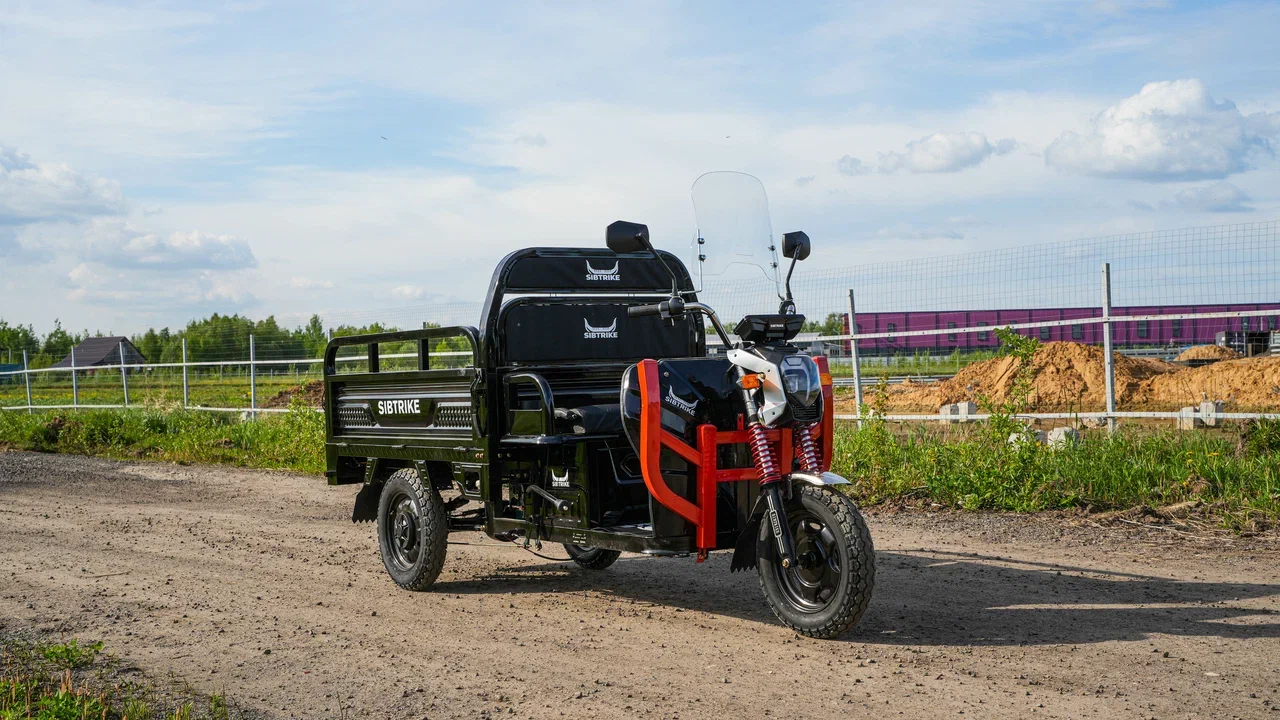 Электротрицикл White Siberia CARGO 1.8 с кабиной 