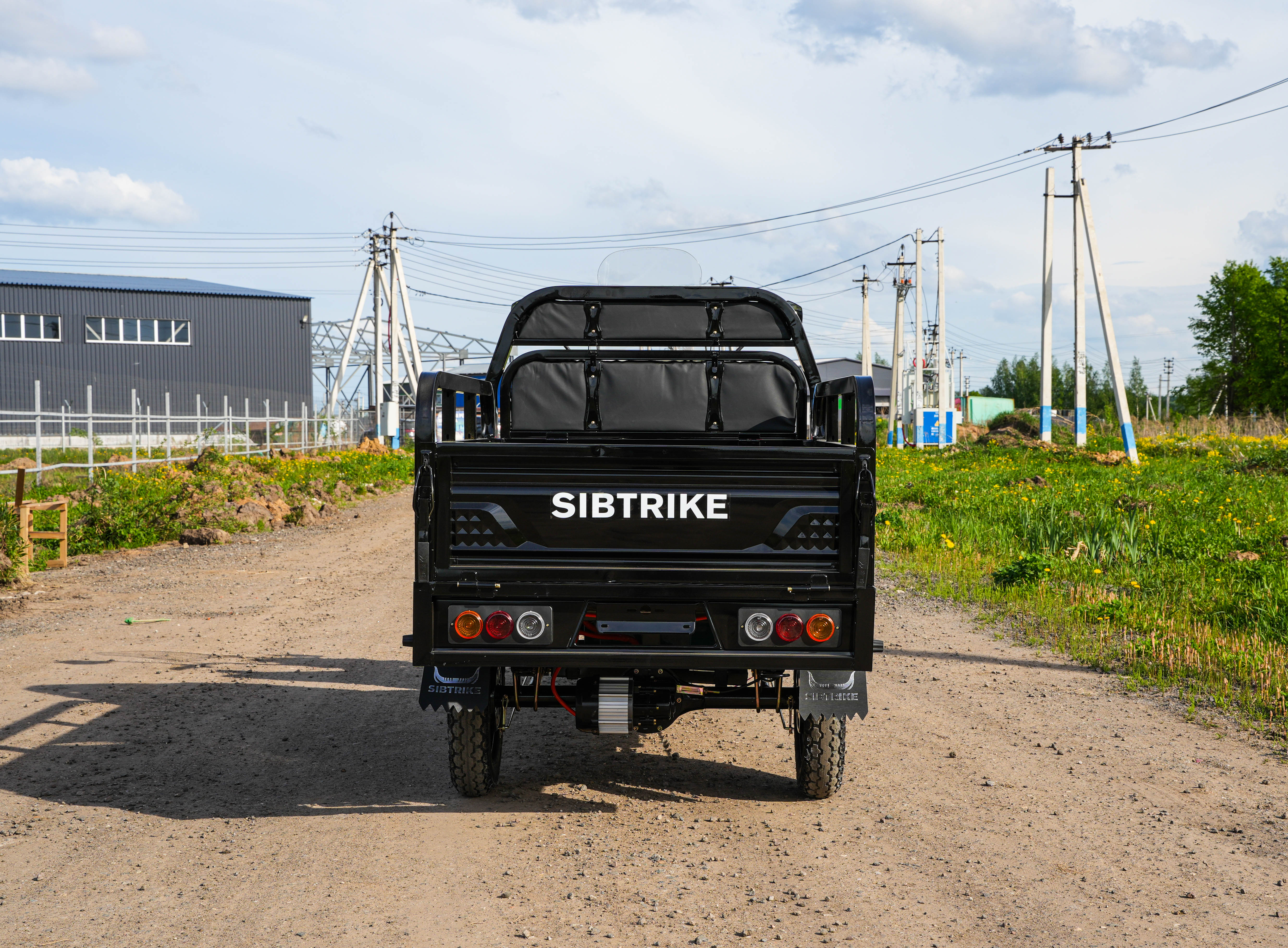 Электротрицикл White Siberia CARGO 1.8 с кабиной 