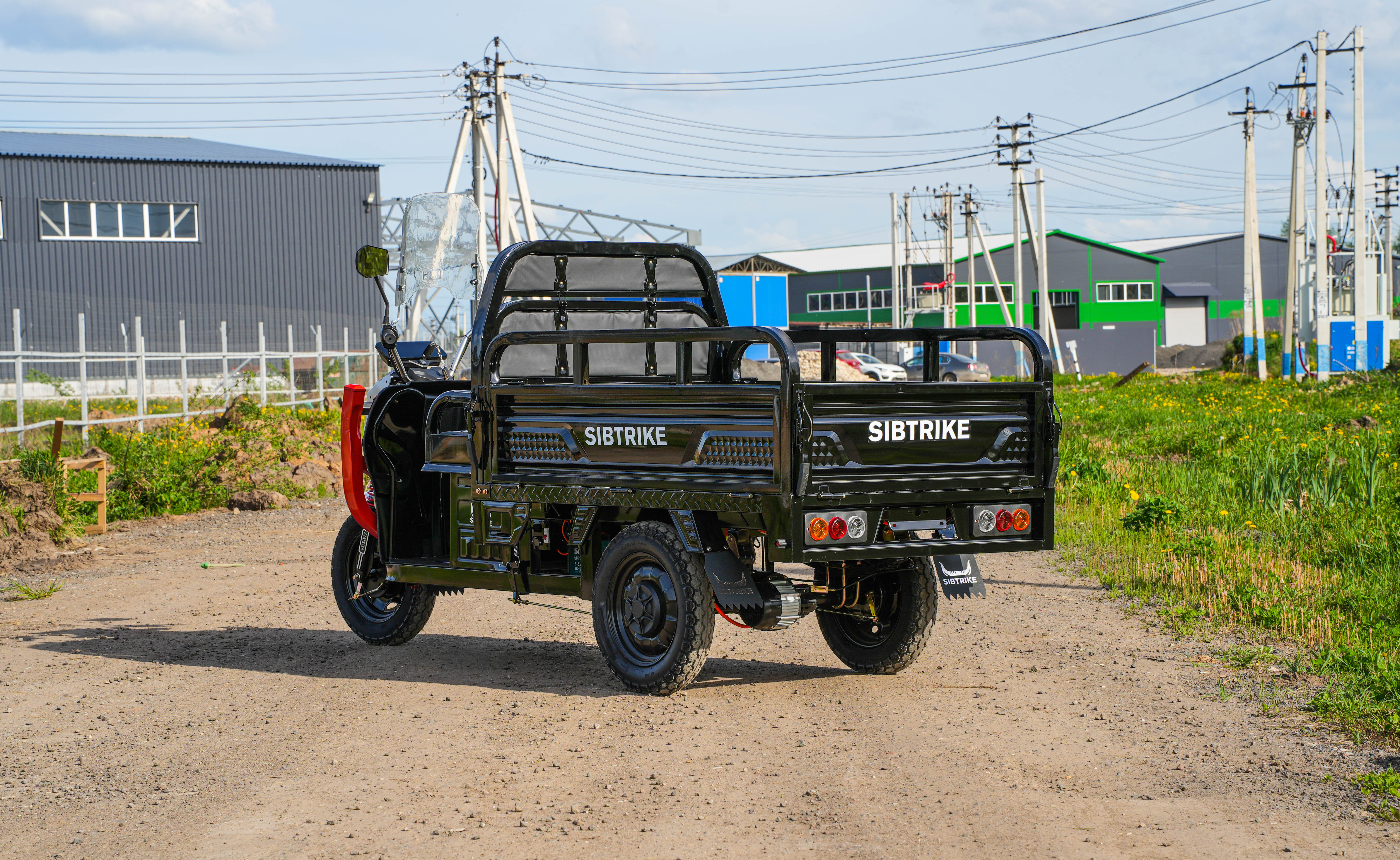 Электротрицикл White Siberia CARGO 1.8 с кабиной 