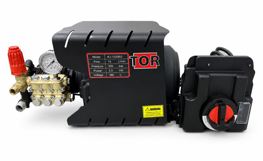 Мойка высокого давления TOR KJ-1520B3, 900 л/ч, 5500 Вт, 380 В