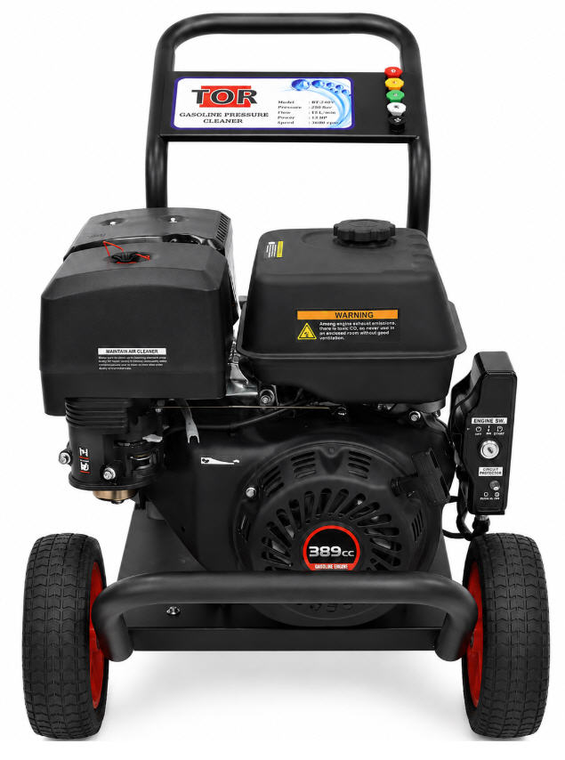 Бензиновая автомойка высокого давления TOR BT-240V, 250 бар, 900 л/ч, 3400 об/мин