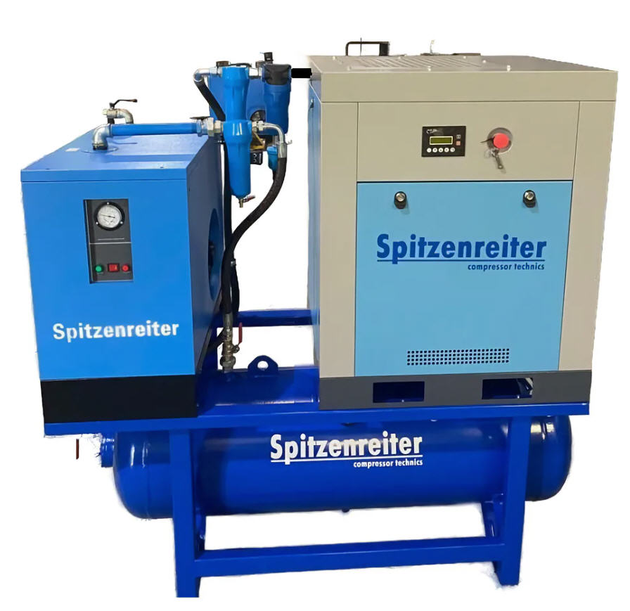 Компрессор винтовой Spitzenreiter S-10DFT500D, 7,5 кВт, 8 бар, 1000л/мин, 380В