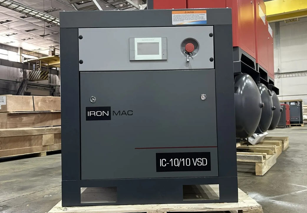 Винтовой компрессор IRONMAC IC 10/10 AM VSD, 10 бар, 7,5 кВт, 970 л/мин, 380В