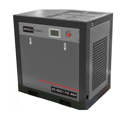Винтовой компрессор IRONMAC IC 50/10 AM VSD, 10 бар, 37 кВт, 5630 л/мин, 380В