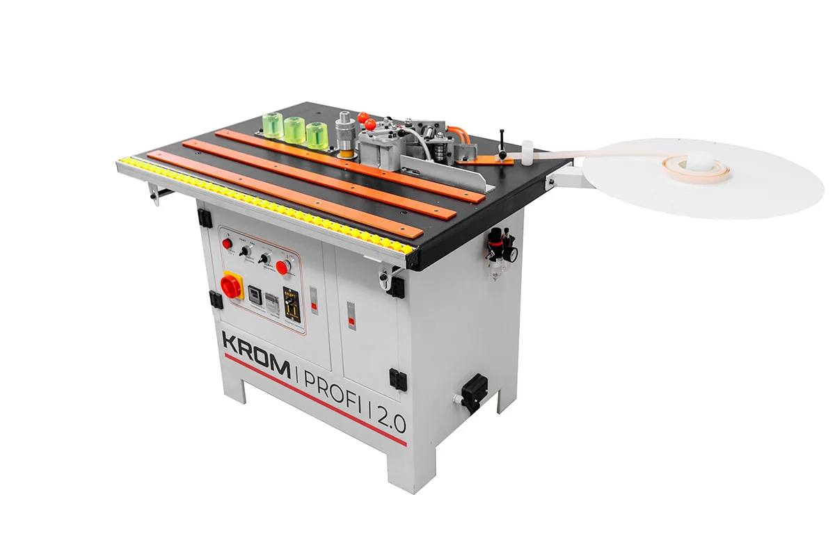 Кромкооблицовочный станок KROM PROFI 2.0 с педалью, 1.8 кВт, 220В