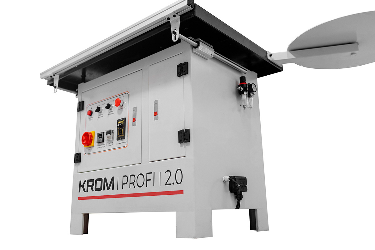 Кромкооблицовочный станок KROM PROFI 2.0 с педалью, 1.8 кВт, 220В