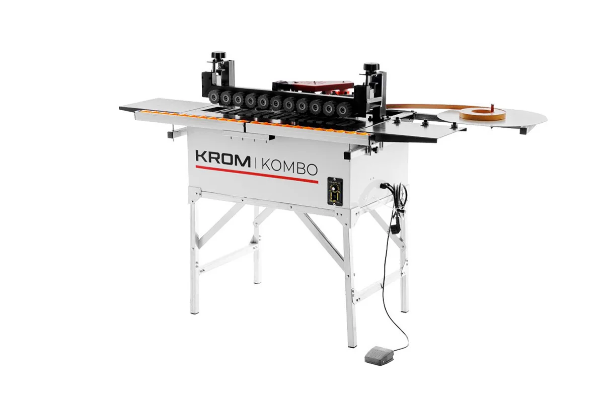 Кромкооблицовочный станок KROM KOMBO с педалью, 1.2 кВт, 220В