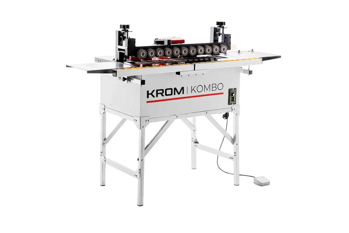 Кромкооблицовочный станок KROM KOMBO с педалью, 1.2 кВт, 220В
