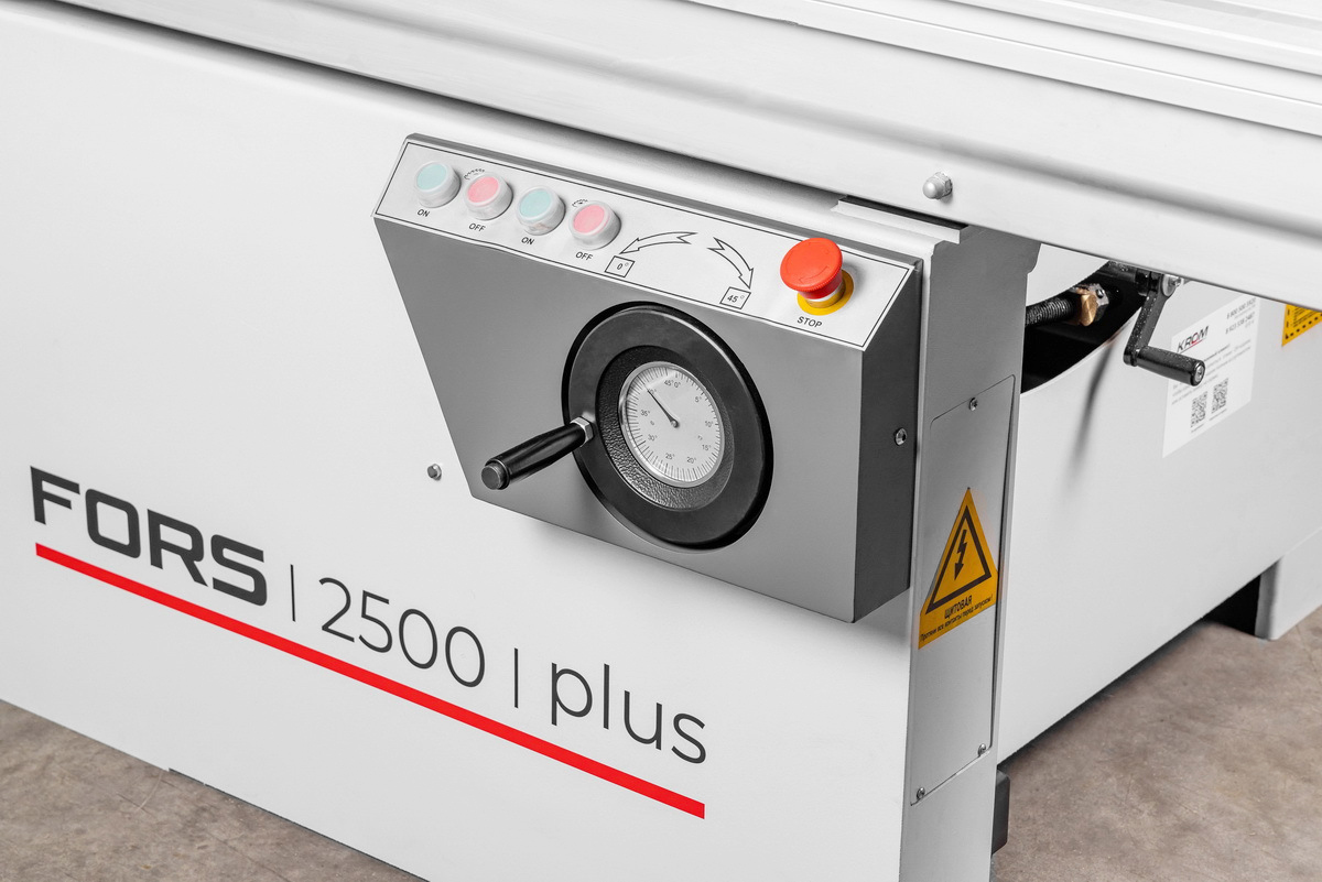 Форматно-раскроечный станок KROM FORS 2500 PLUS, 4.75 кВт, 380В, каретка 2500 мм
