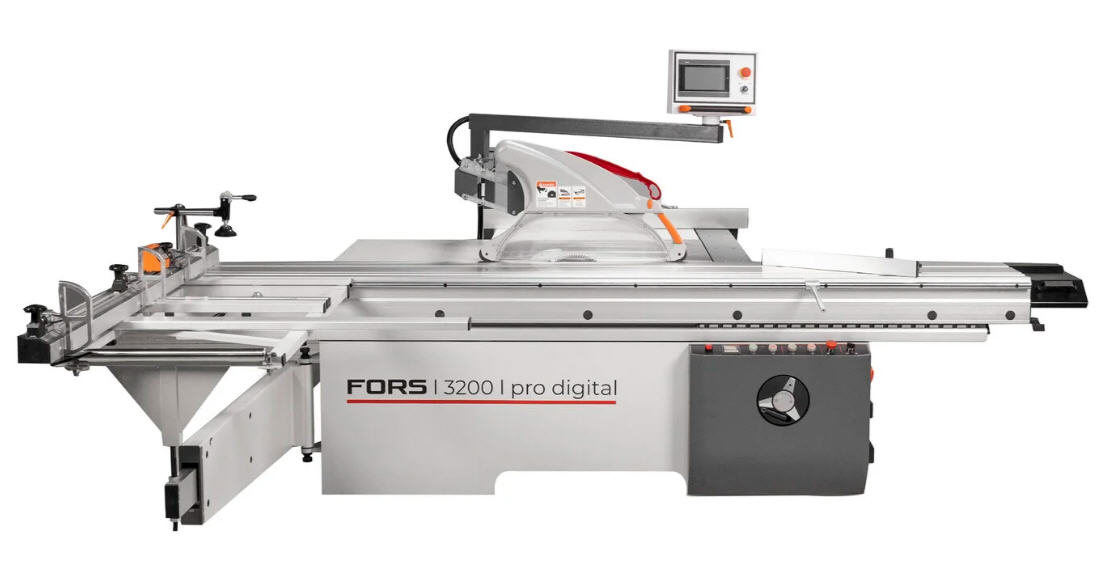 Форматно-раскроечный станок KROM FORS 3200 PRO DIGITAL, 6.6 кВт, 380В, каретка 3200 × 380 мм