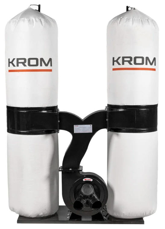 Стружкоотсос KROM MF2, 220В, 3 кВт, 2 мешка