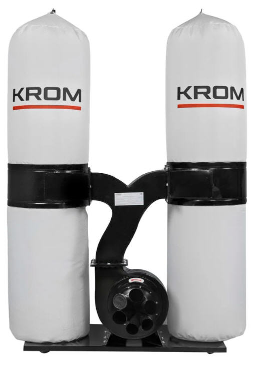 Стружкоотсос KROM MF2, 380В, 5.5 кВт, 2 мешка