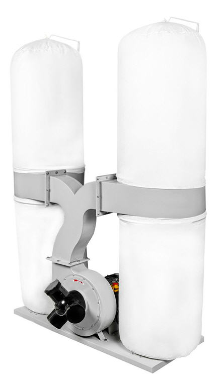 Стружкоотсос KROM MF 2 PRO, 380В, 3 кВт, 2 мешка