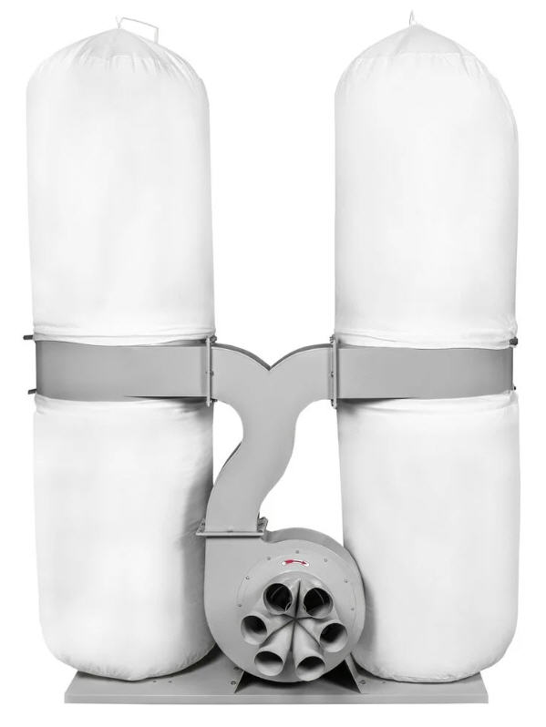 Стружкоотсос KROM MF 2 PRO, 380В, 5.5 кВт, 2 мешка