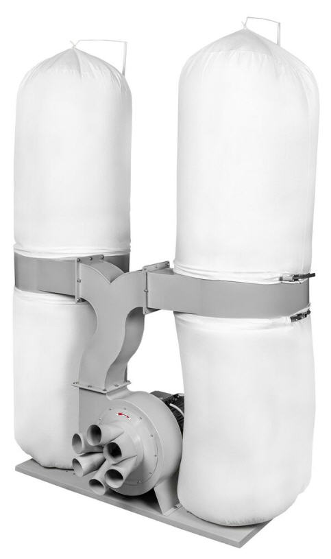 Стружкоотсос KROM MF 2 PRO, 380В, 7.5 кВт, 2 мешка