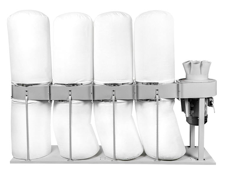 Стружкоотсос KROM MF 4 (B), 380В, 7.5 кВт, 4 мешка