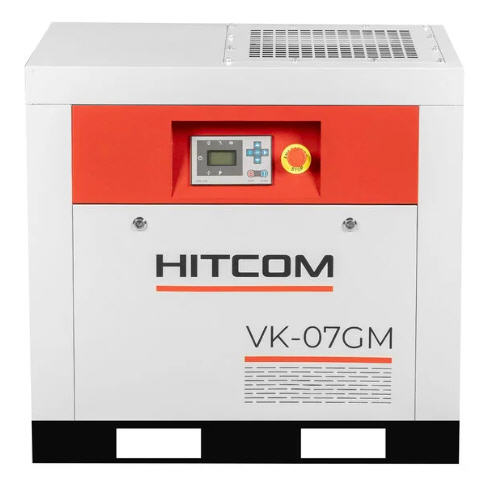Компрессор винтовой HITCOM VK-07GM, 5.5 кВт, 10 бар, 870 л/мин, 380В
