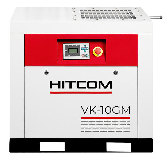 Компрессор винтовой HITCOM VK-10GM, 7.5 кВт, 10 бар, 1000 л/мин, 380В