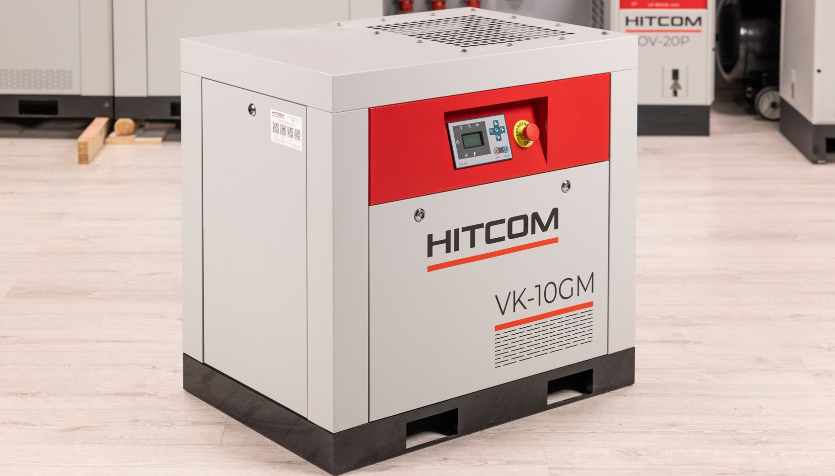 Компрессор винтовой HITCOM VK-10GM, 7.5 кВт, 10 бар, 1000 л/мин, 380В