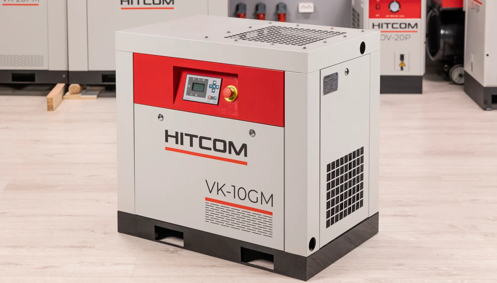 Компрессор винтовой HITCOM VK-10GM, 7.5 кВт, 10 бар, 1000 л/мин, 380В