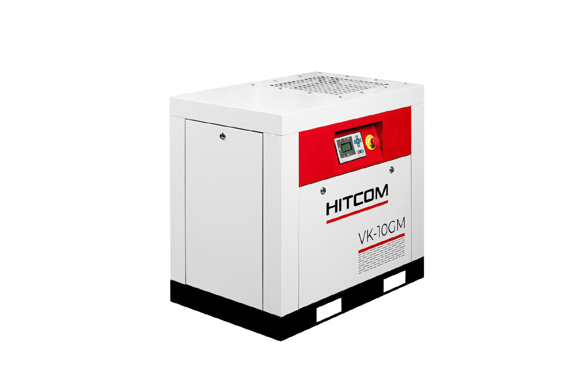 Компрессор винтовой HITCOM VK-10GM, 7.5 кВт, 10 бар, 1000 л/мин, 380В