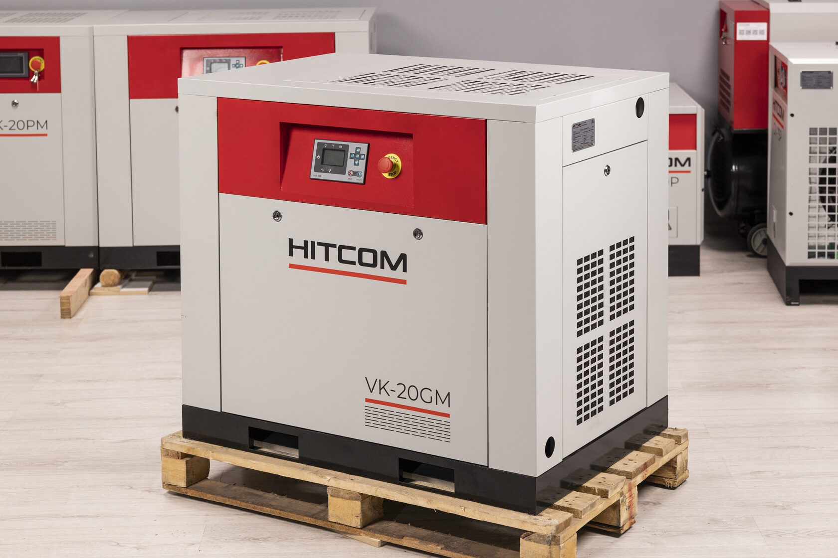Компрессор винтовой HITCOM VK-20GM, 15 кВт, 10 бар, 2300 л/мин, 380В