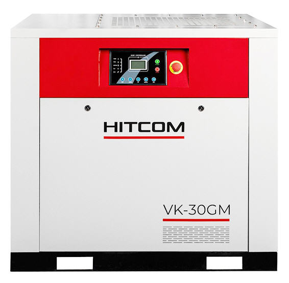 Компрессор винтовой HITCOM VK-30GM, 22 кВт, 10 бар, 3600 л/мин, 380В