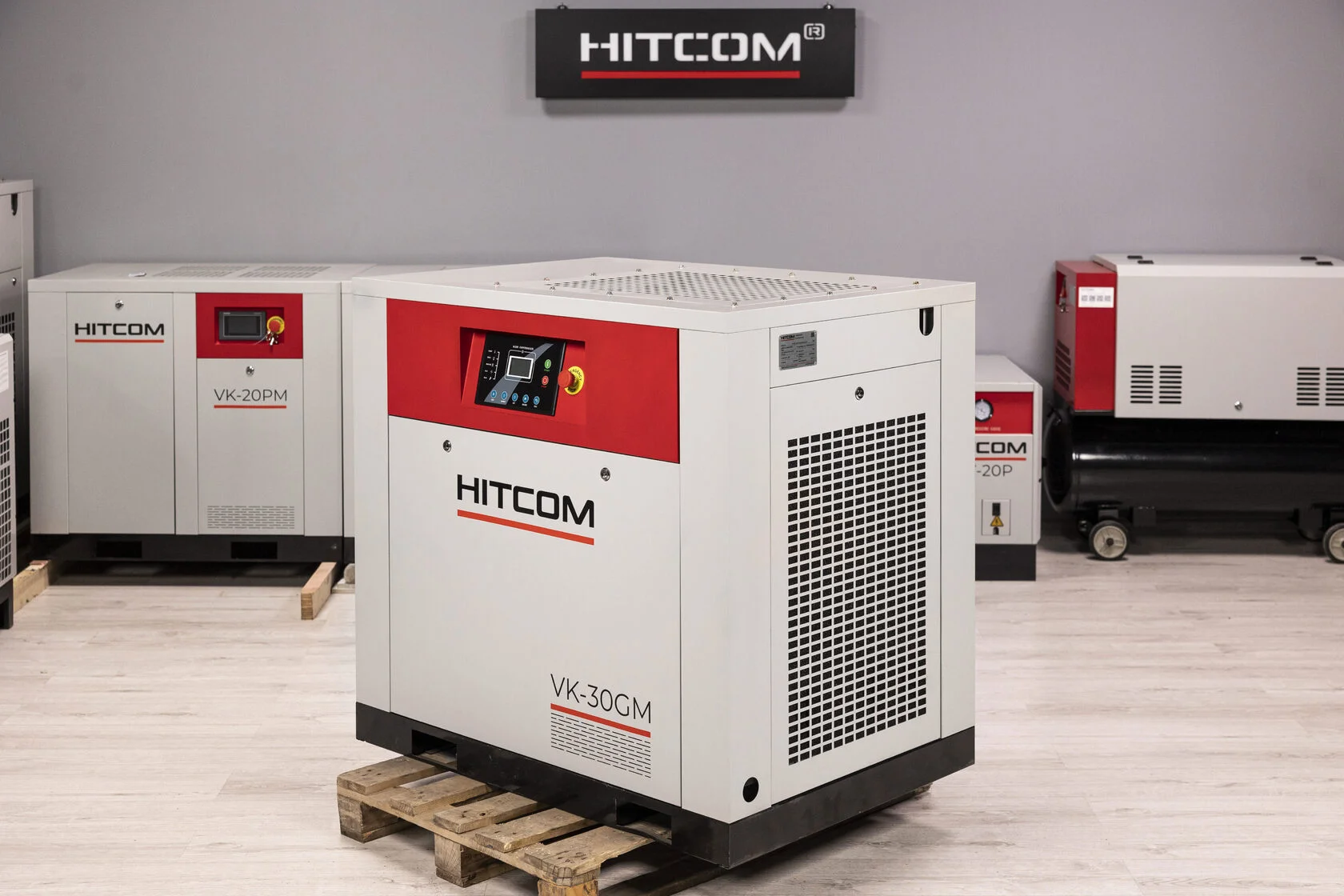 Компрессор винтовой HITCOM VK-30GM, 22 кВт, 10 бар, 3600 л/мин, 380В