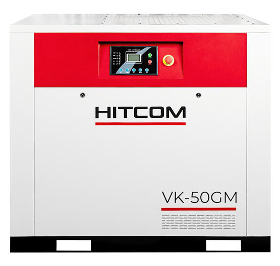 Компрессор винтовой HITCOM VK-50GM, 37 кВт, 10 бар, 6300 л/мин, 380В
