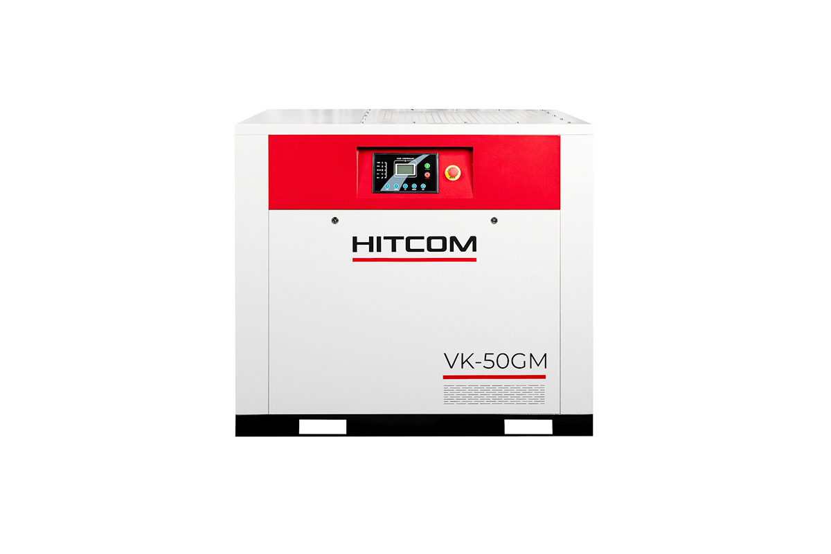 Компрессор винтовой HITCOM VK-50GM, 37 кВт, 10 бар, 6300 л/мин, 380В
