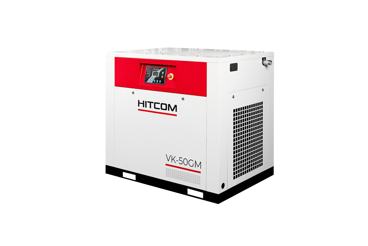 Компрессор винтовой HITCOM VK-50GM, 37 кВт, 10 бар, 6300 л/мин, 380В