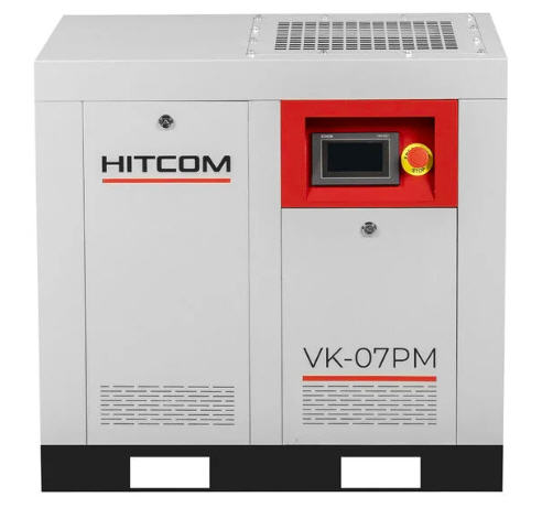 Компрессор винтовой HITCOM VK-07PM, 5.5 кВт, 10 бар, 870 л/мин, 380В
