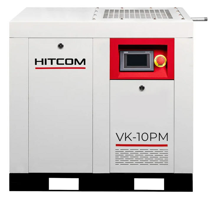 Компрессор винтовой HITCOM VK-10PM, 7.5 кВт, 10 бар, 1100 л/мин, 380В