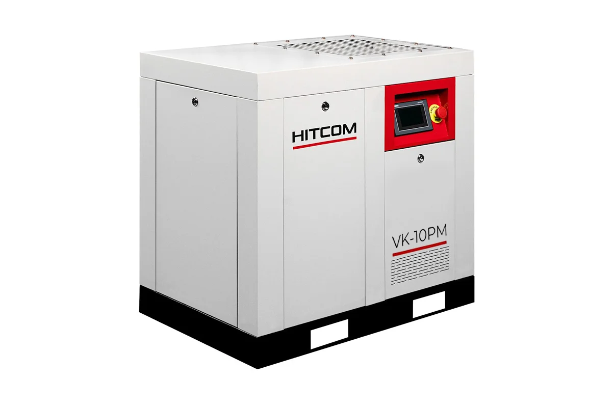 Компрессор винтовой HITCOM VK-10PM, 7.5 кВт, 10 бар, 1100 л/мин, 380В
