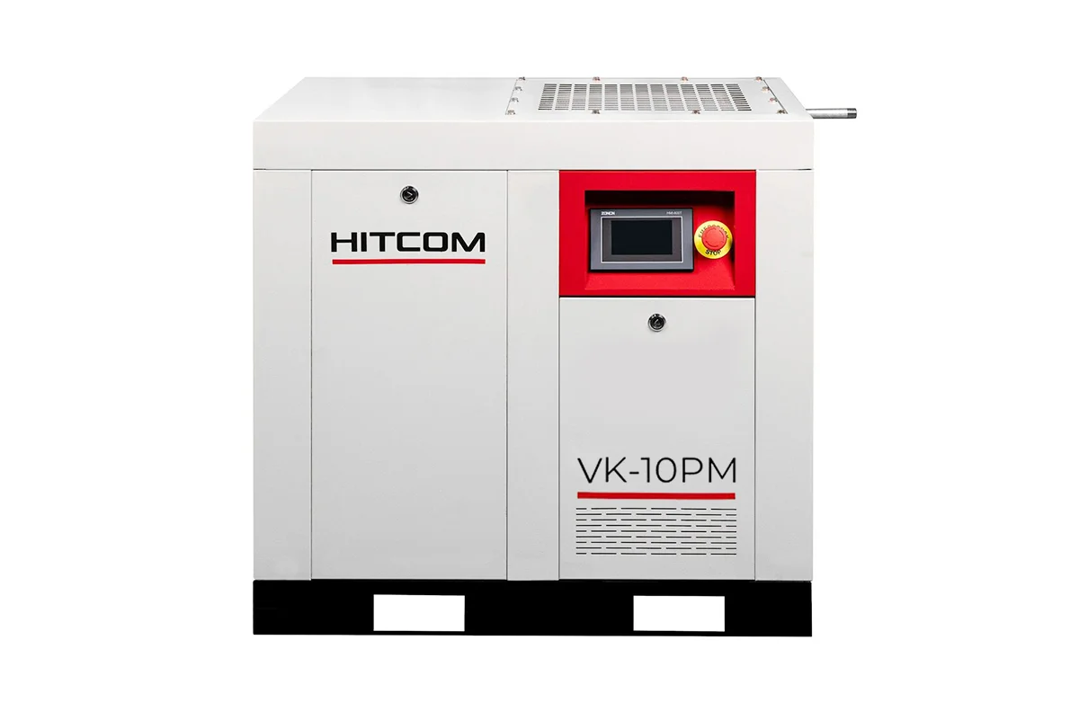 Компрессор винтовой HITCOM VK-10PM, 7.5 кВт, 10 бар, 1100 л/мин, 380В