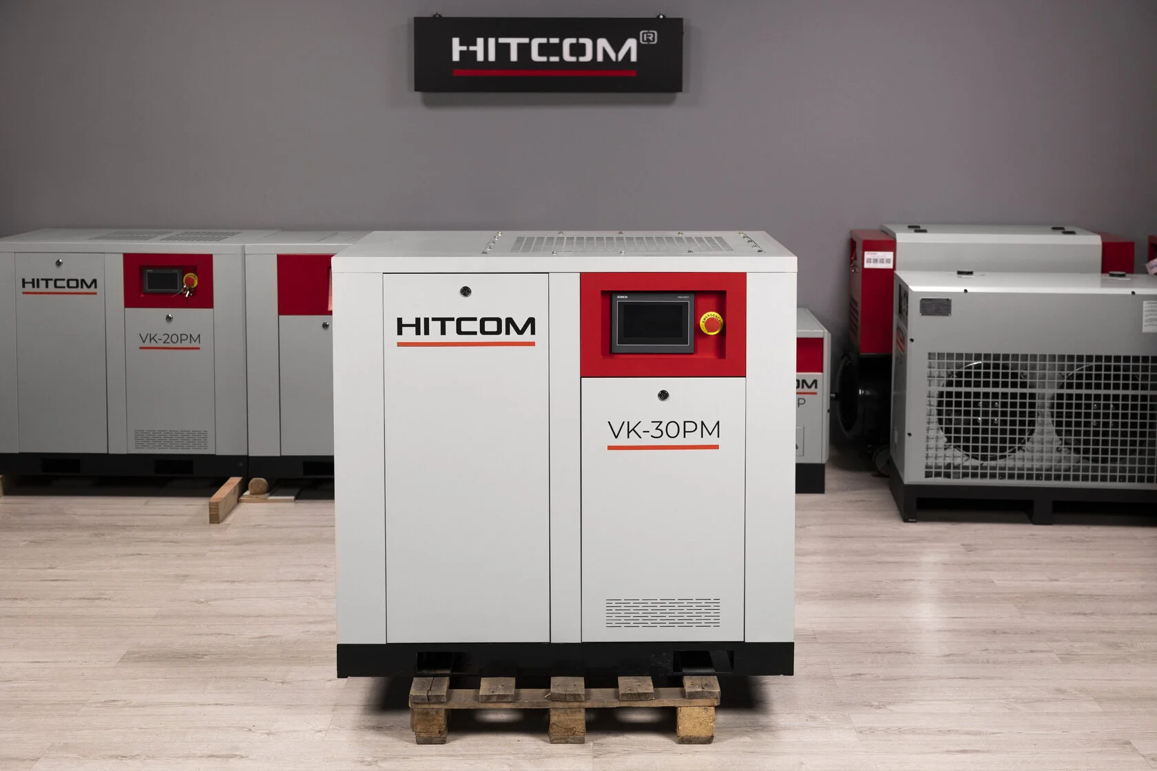 Компрессор винтовой HITCOM VK-30PM, 22 кВт, 10 бар, 3600 л/мин, 380В
