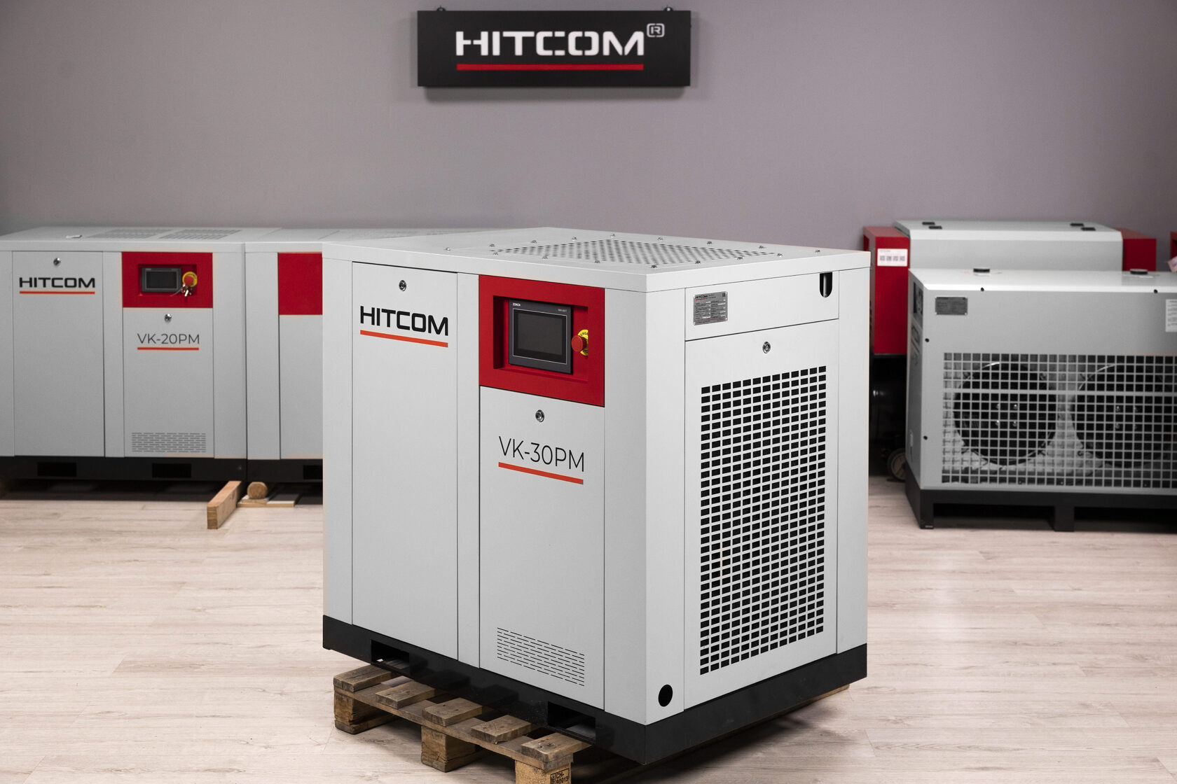 Компрессор винтовой HITCOM VK-30PM, 22 кВт, 10 бар, 3600 л/мин, 380В