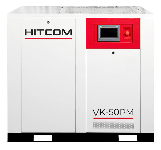 Компрессор винтовой HITCOM VK-50PM, 37 кВт, 10 бар, 6300 л/мин, 380В