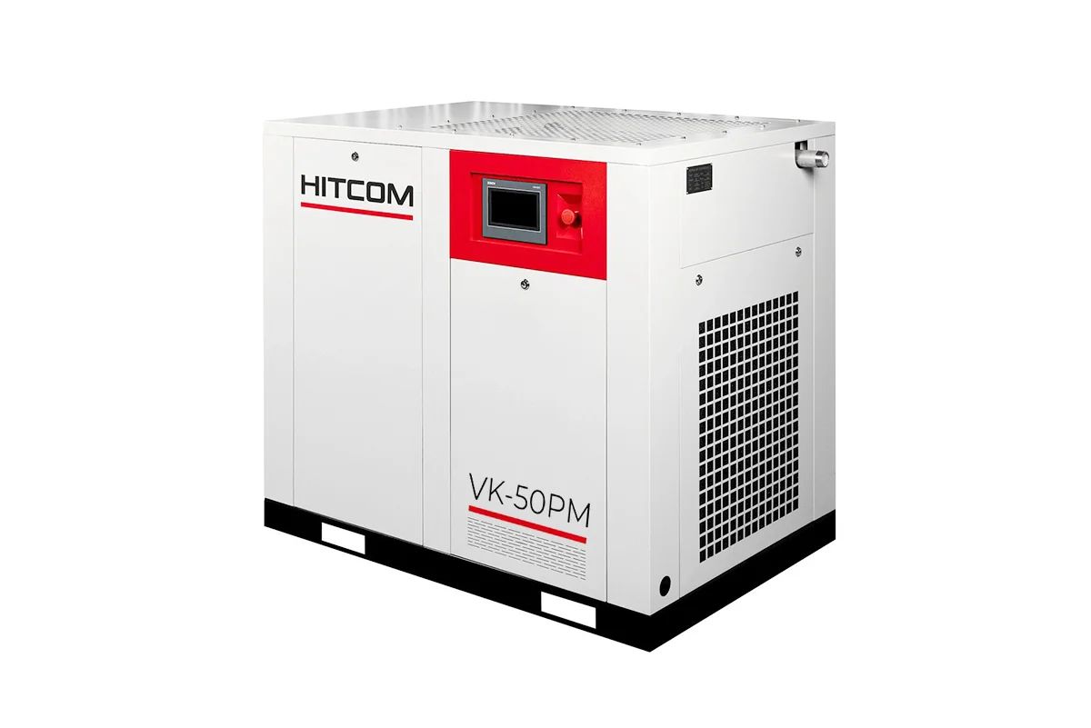 Компрессор винтовой HITCOM VK-50PM, 37 кВт, 10 бар, 6300 л/мин, 380В