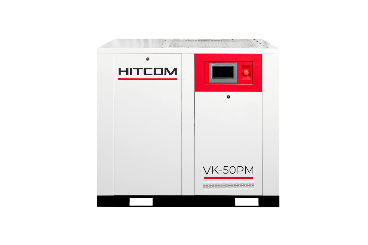 Компрессор винтовой HITCOM VK-50PM, 37 кВт, 10 бар, 6300 л/мин, 380В