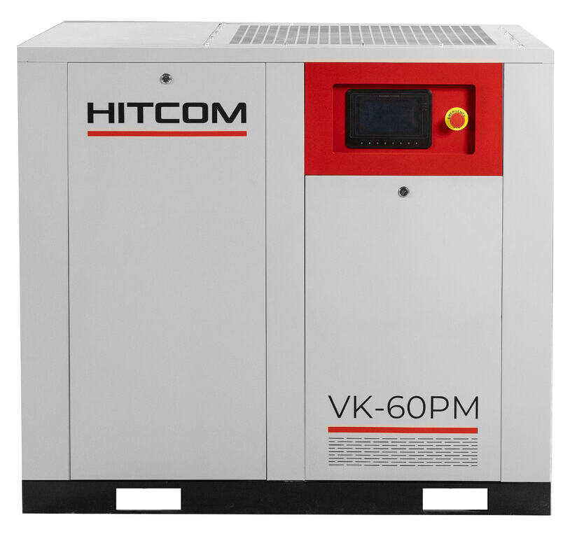 Компрессор винтовой HITCOM VK-60PM, 45 кВт, 10 бар, 7700 л/мин, 380В