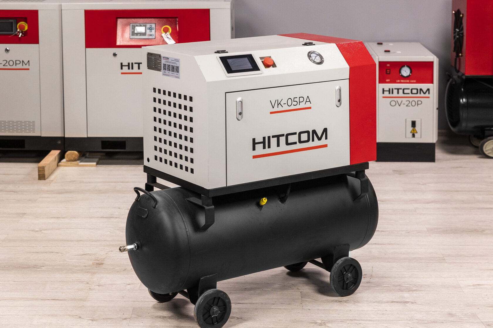 Компрессор винтовой HITCOM VK-05PA (380v), 4 кВт, 8 бар, 400л/мин